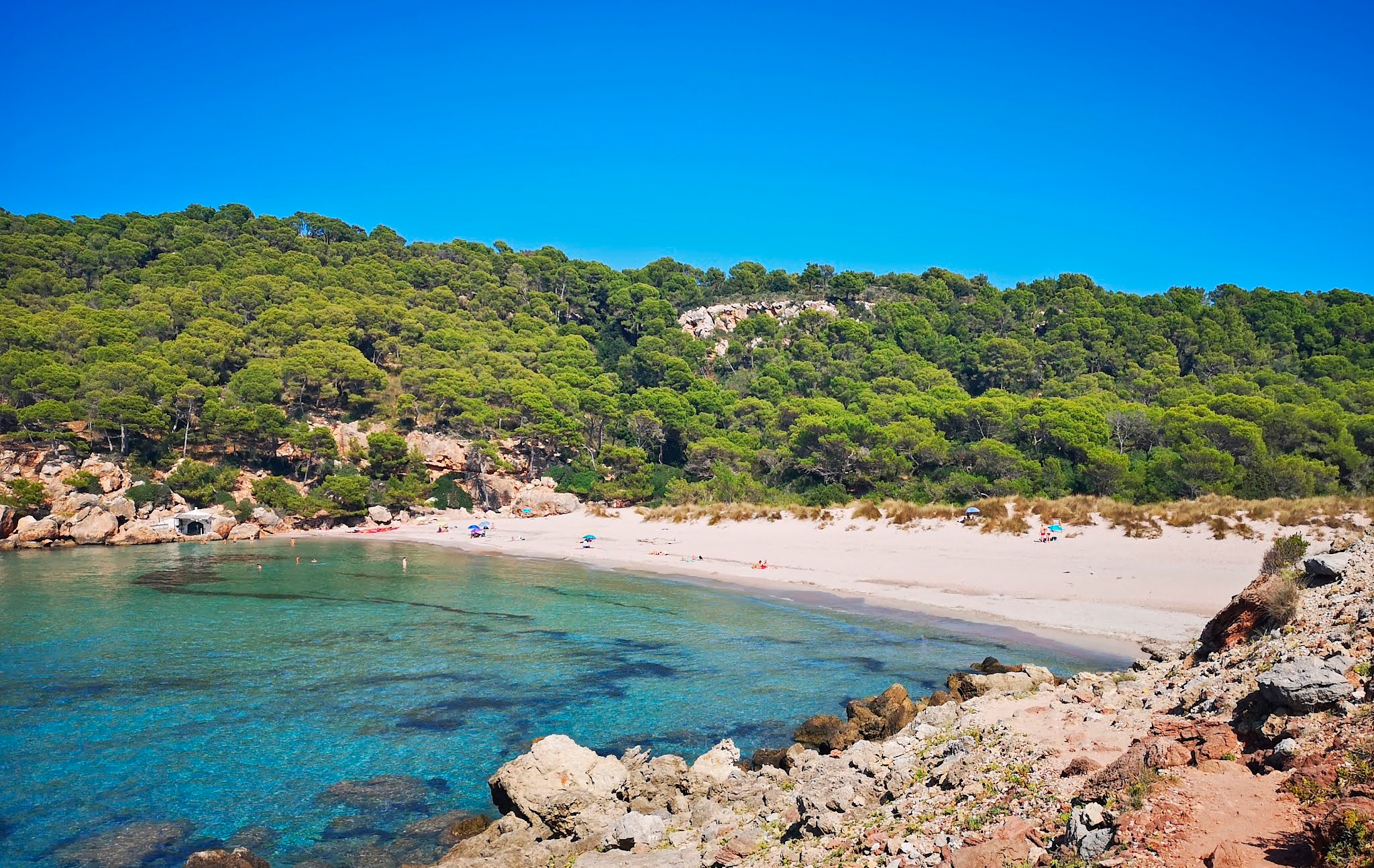 How to get to the beach of Algaiarens - La Vall